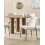 Beliani Set of 2 Dining Chairs ADA Fabric Off-White 3