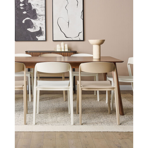Beliani Set of 2 Dining Chairs SOMERS Beige 1