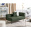 Beliani Right-Hand Chaise Longue CHEVANNES Boucle Dark Green 2