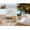 Beliani Side Table ZOGNO 33 cm 33 cm Light Beige 2