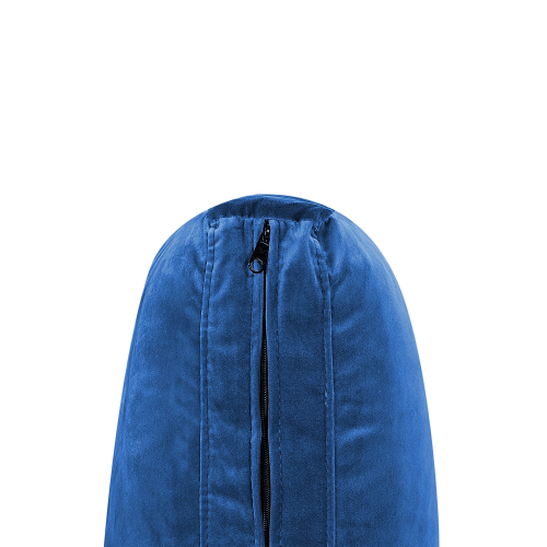 Beliani Corner Seat EVJA Velvet Navy Blue 1