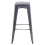 Beliani Set of 2 Bar Stools CABRILLO Metal Black 7