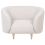 Beliani Armchair LOEN Fabric Light Beige 4