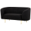 Beliani Sofa 2 Seater LOEN Boucle Black 3