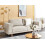 Beliani Sofa 3 Seater NIVALA Fabric Light Beige 2