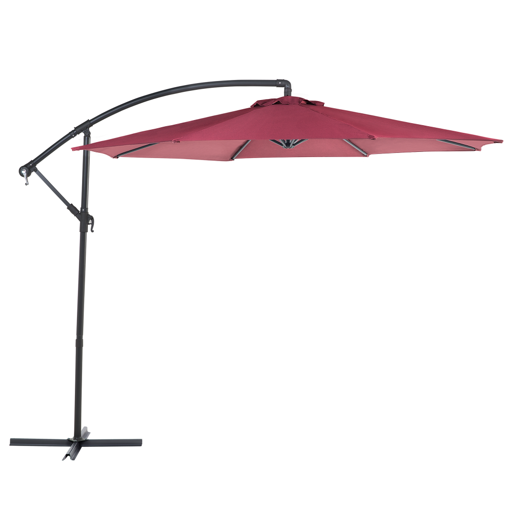 Cantilever Parasol 300 cm RAVENNA Burgundy