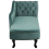 Beliani Right-Hand Chaise Longue NIMES Velvet Mint Green 7