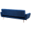 Beliani Sofa Bed 3 Seater SELNES Velvet Navy Blue 4