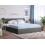 Beliani Ottoman Bed ORBEY Fabric Grey 160 x 200 cm (EU King Size) 2