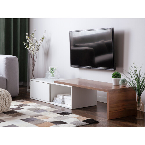 Beliani TV Stand YONKERS White 1
