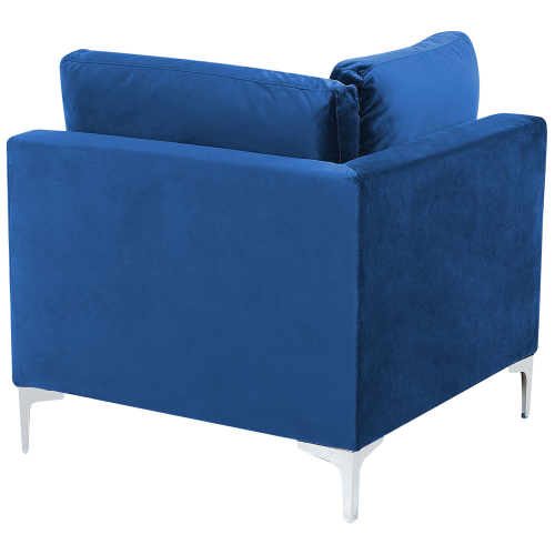 Beliani EVJA Corner Seat Navy Blue Velvet 2