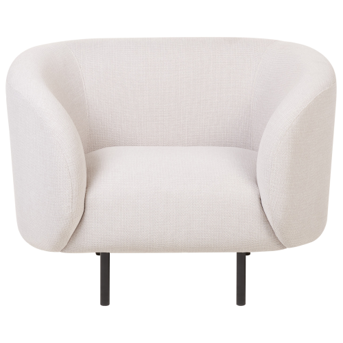 Beliani Armchair LOEN Fabric Light Beige 1