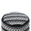 Beliani Pouffe GUNTUR Wool Black/ White 2
