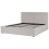 Beliani Ottoman Bed MOISSAC Fabric Light Grey 180 x 200 cm (EU Super King) 7