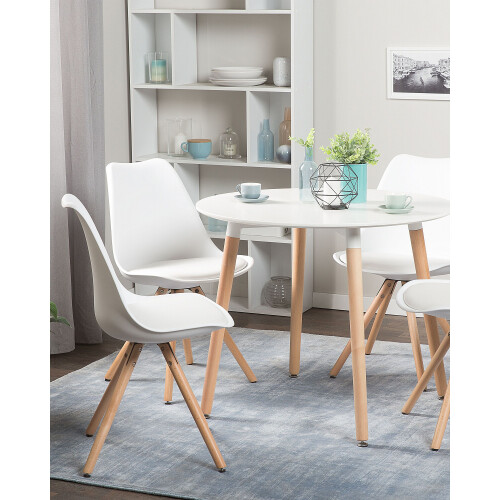 Beliani Set of 2 Dining Chairs DAKOTA White 2