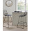 Beliani Set of 2 Bar Chairs BISBEE Metal Black 4
