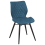 Beliani Set of 2 Dining Chairs LISLE Fabric Teal 7