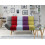 Beliani Sofa Bed 2 Seater INGARO Fabric Multicolour 2