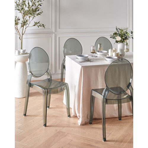 Beliani Set of 4 Dining Chairs MERTON Black 2