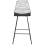 Beliani Set of 2 Bar Chairs BISBEE Metal Black 3