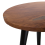 Beliani Side Table DETAH Teak Wood Dark Brown 2