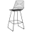 Beliani Set of 2 Bar Chairs BISBEE Metal Black 8