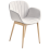 Beliani Set of 2 Dining Chairs ALICE Fabric Light Grey 5