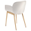 Beliani Set of 2 Dining Chairs ALICE Fabric Light Grey 2