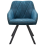 Beliani Set of 2 Dining Chairs MONEE Fabric Teal 5