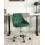 Beliani Desk Chair PARRISH Velvet Emerald Green 4