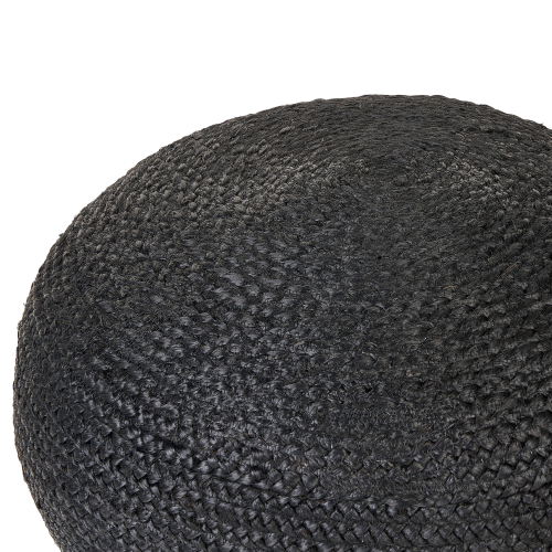 Beliani Pouffe DUKKI Jute Black 1