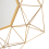 Beliani Wall Mirror GAILLAC 80 cm 80 cm Metal Gold 3