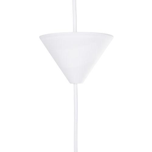 Beliani Pendant Lamp DRAVA Feathers White 2