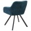 Beliani Set of 2 Dining Chairs MONEE Fabric Teal 6