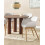 Beliani Set of 2 Dining Chairs ALICE Fabric Light Grey 3