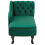 Beliani Right-Hand Chaise Longue NIMES Velvet Green 5