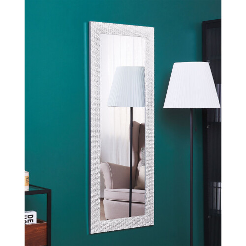 Beliani Wall Mirror MERVENT 50 cm 130 cm White 1