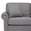 Beliani Sofa 3 Seater OTRA Fabric Light Grey 4
