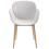 Beliani Set of 2 Dining Chairs ALICE Fabric Light Grey 6