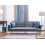Beliani Sofa Bed 3 Seater VISNES Velvet Grey 3