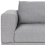 Beliani Sofa 3 Seater NIVALA Fabric Light Grey 6