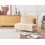 Beliani Single Sofa Bed SETTEN Velvet Beige 2
