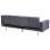 Beliani Sofa Bed 3 Seater VISNES Velvet Grey 2