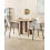 Beliani Set of 2 Dining Chairs AMES Fabric Light Beige 3