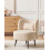 Beliani Armchair OTSBY Boucle Beige 2