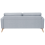 Beliani Sofa 2 Seater KALMAR Fabric Light Grey 7