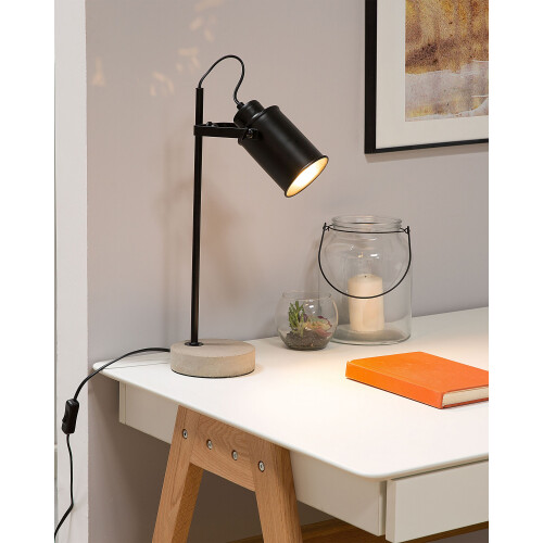 Beliani Desk Lamp MUNDAKA Adjustable Metal Black 1