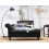 Beliani Left-Hand Chaise Longue LUIRO with Storage Velvet Black 2
