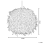 Beliani Pendant Lamp DRAVA Feathers White 5