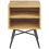 Beliani Bedside Table LUBOCK Light Brown 3